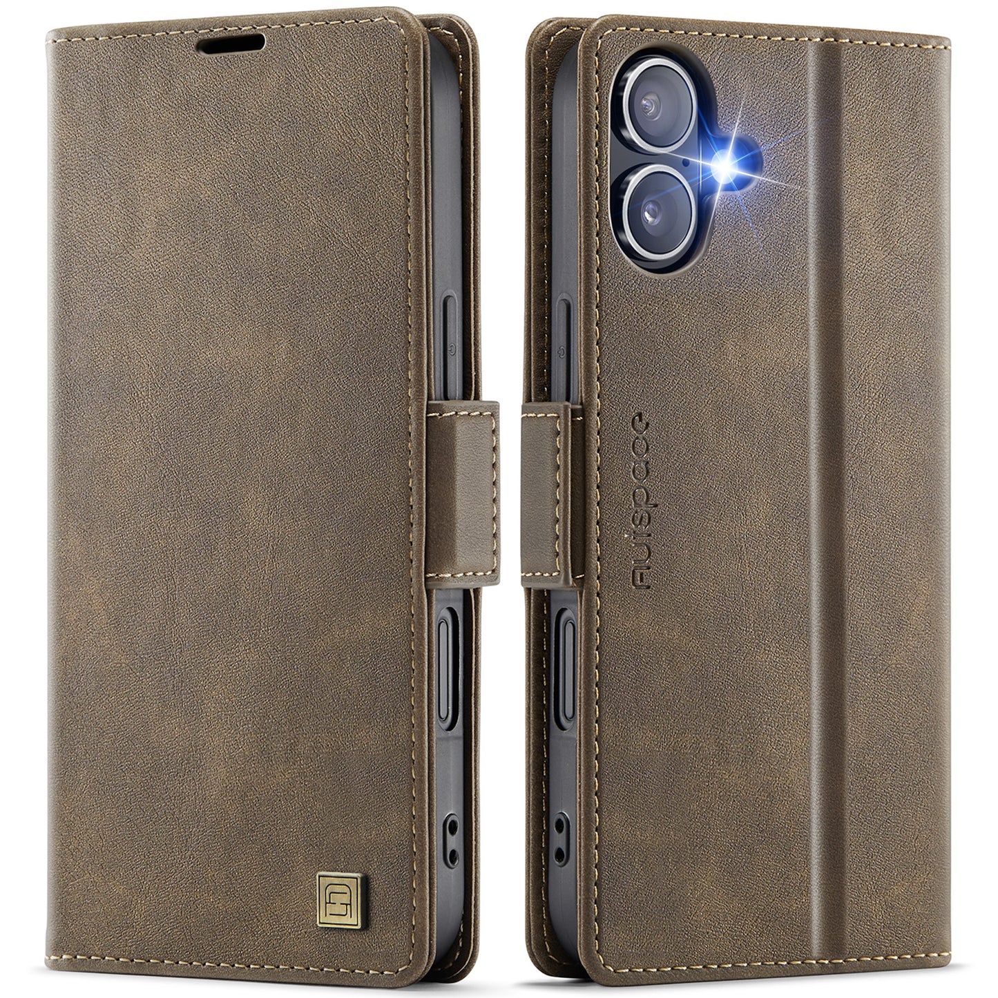 New Card Holder Leather Phone Case for iPhone 16