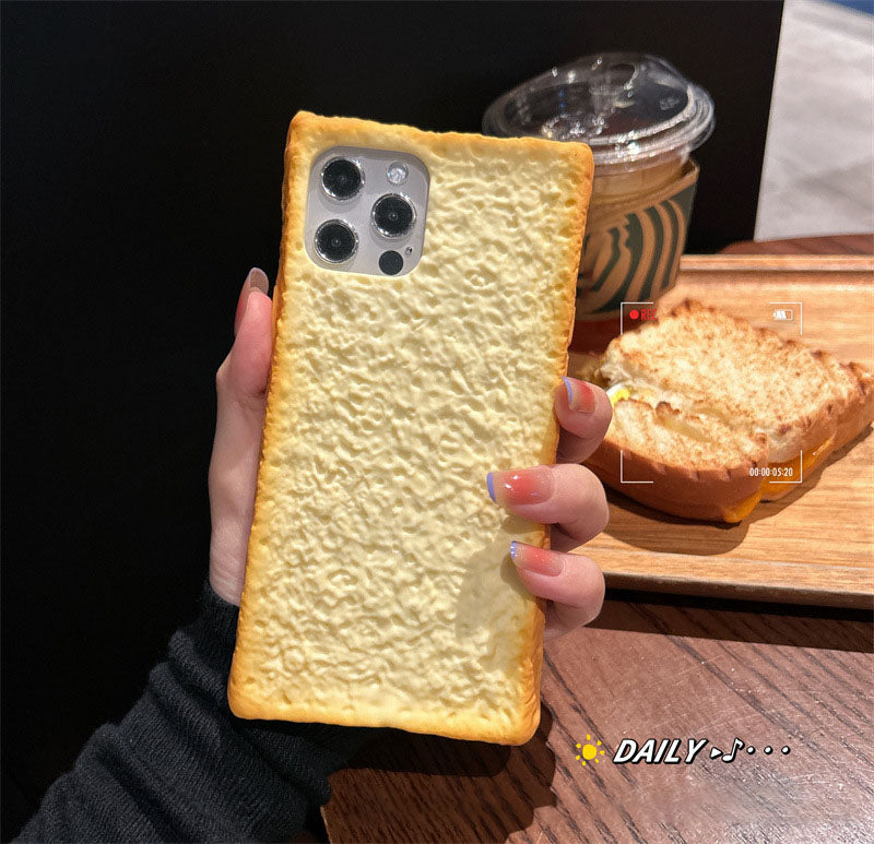 New Fun Bread Silicone Phone Case for iPhone