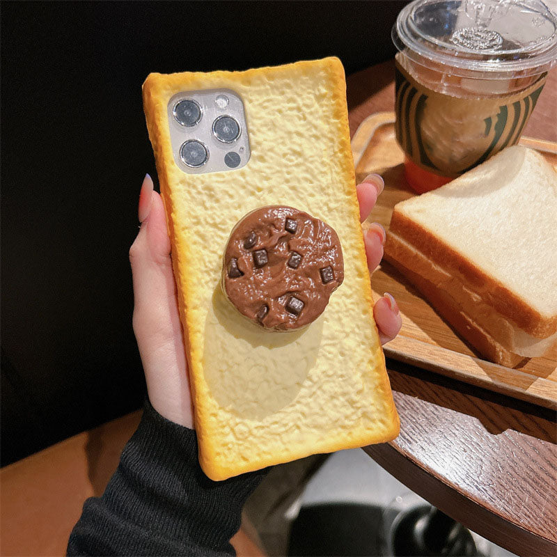 New Fun Bread Silicone Phone Case for iPhone