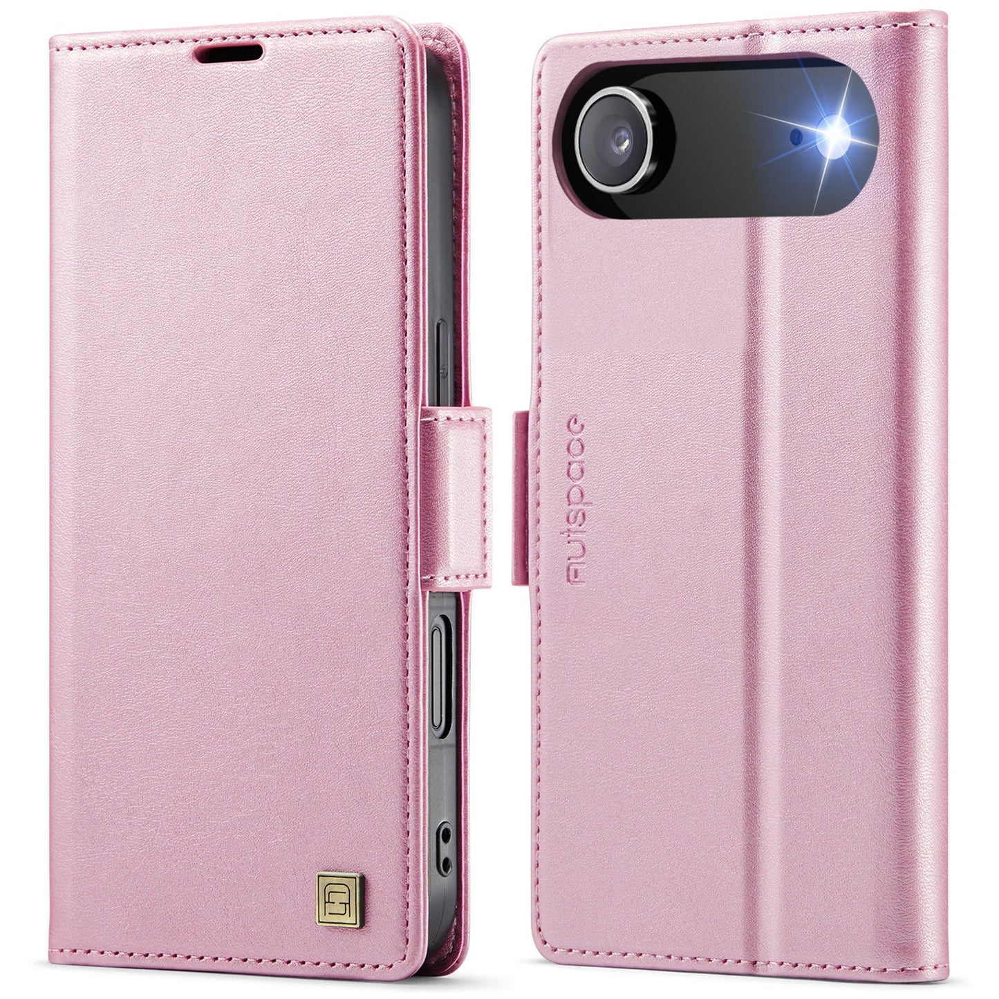 New RFID Blocking Card Holder Wireless Charging Leather Phone Case for iPhone