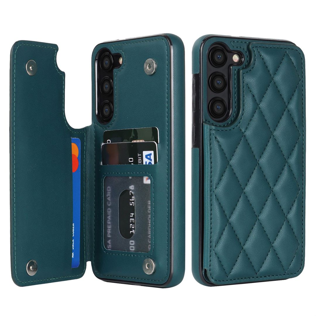 New RFID Blocking PU Leather Card Holder Phone Case for Samsung Galaxy A
