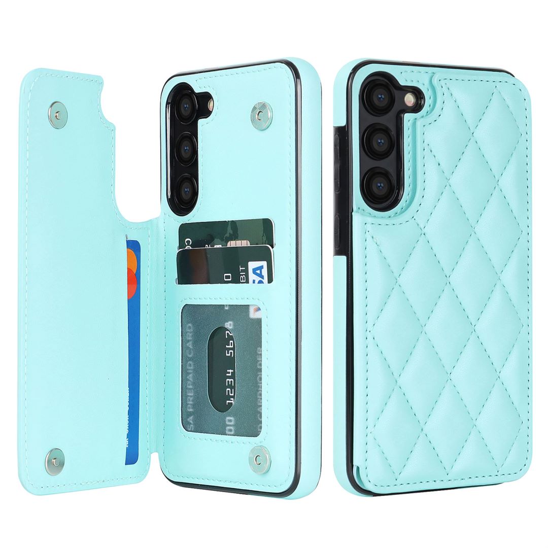 New RFID Blocking PU Leather Card Holder Phone Case for Samsung Galaxy A