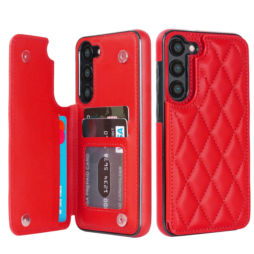 New RFID Blocking PU Leather Card Holder Phone Case for Samsung Galaxy A