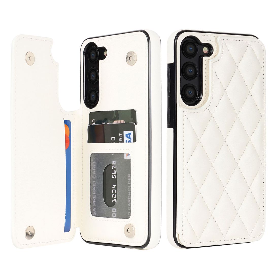 New RFID Blocking PU Leather Card Holder Phone Case for Samsung Galaxy A