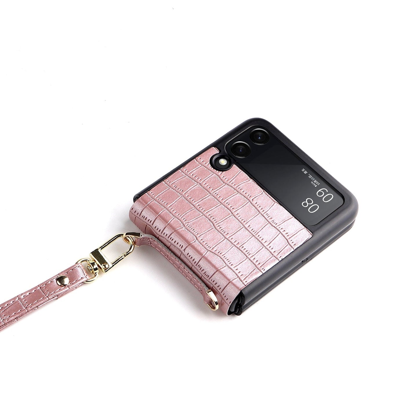 New Pu Leather hand Strap Anti-fall Case for Samsung Galaxy Z Flip 3/Z flip 4