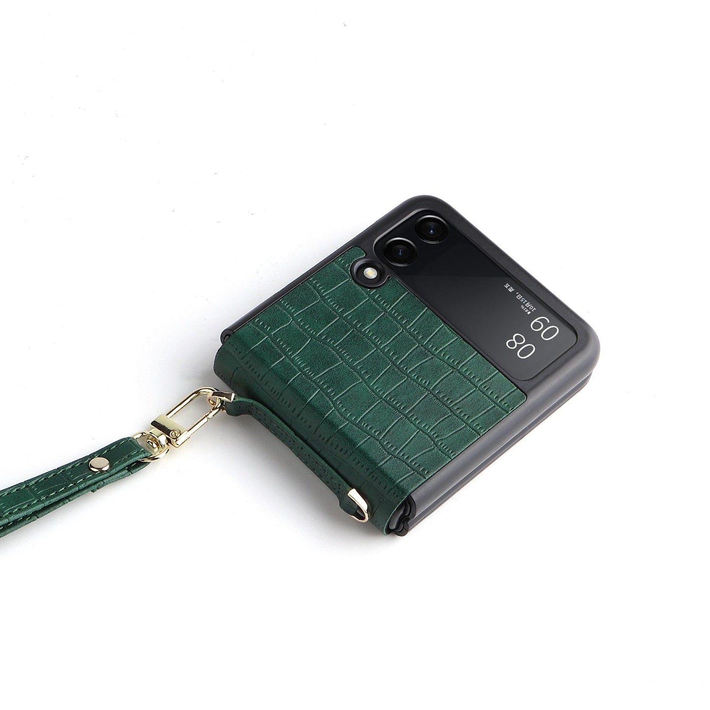 New Pu Leather hand Strap Anti-fall Case for Samsung Galaxy Z Flip 3/Z flip 4