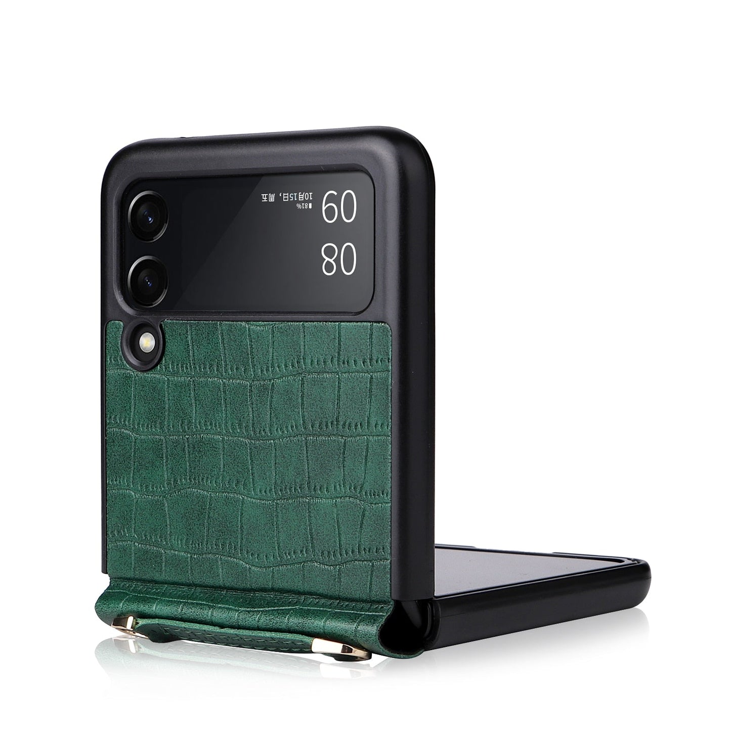 New Pu Leather hand Strap Anti-fall Case for Samsung Galaxy Z Flip 3/Z flip 4
