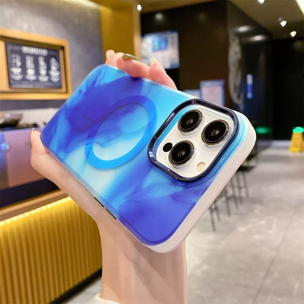 New Ink Color Frosted Silicone Case for iPhone 14/13 (for MagSafe)