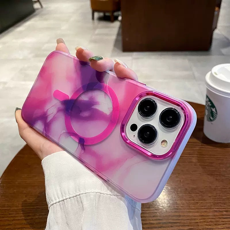New Ink Color Frosted Silicone Case for iPhone 14/13 (for MagSafe)