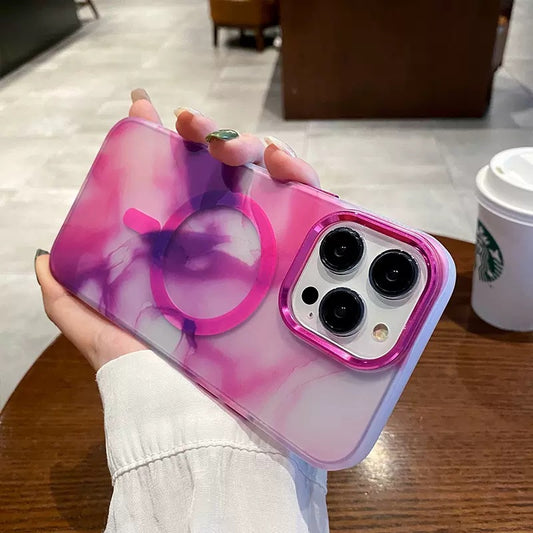 New Ink Color Frosted Silicone Case for iPhone 14/13 (for MagSafe)