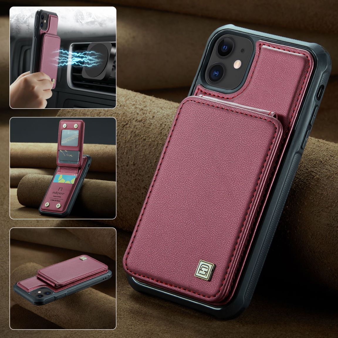 New RFID Blocking Card Holder Phone Case for iPhone