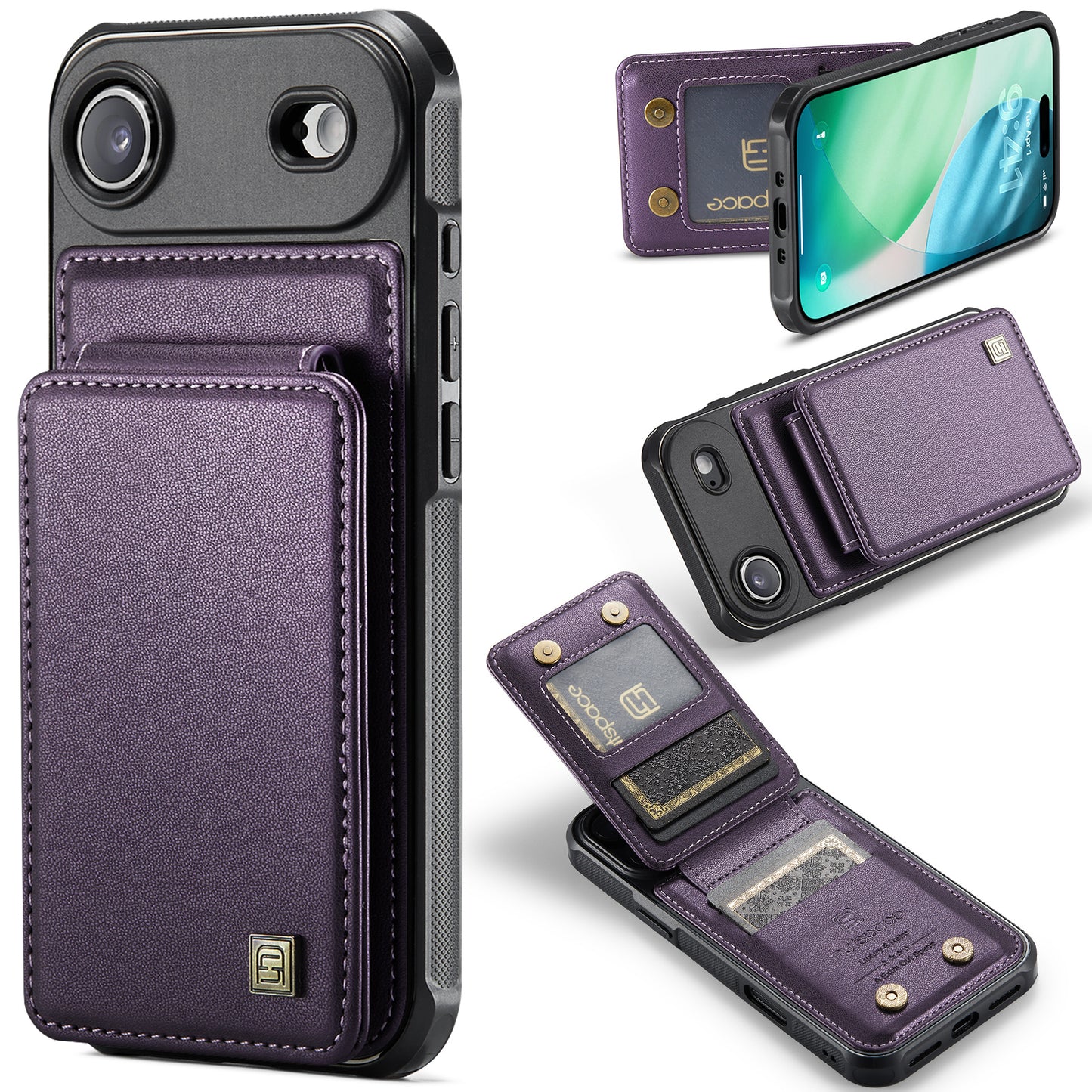 New RFID Blocking Card Holder Phone Case for iPhone Air/17/17 Pro/17 Pro Max