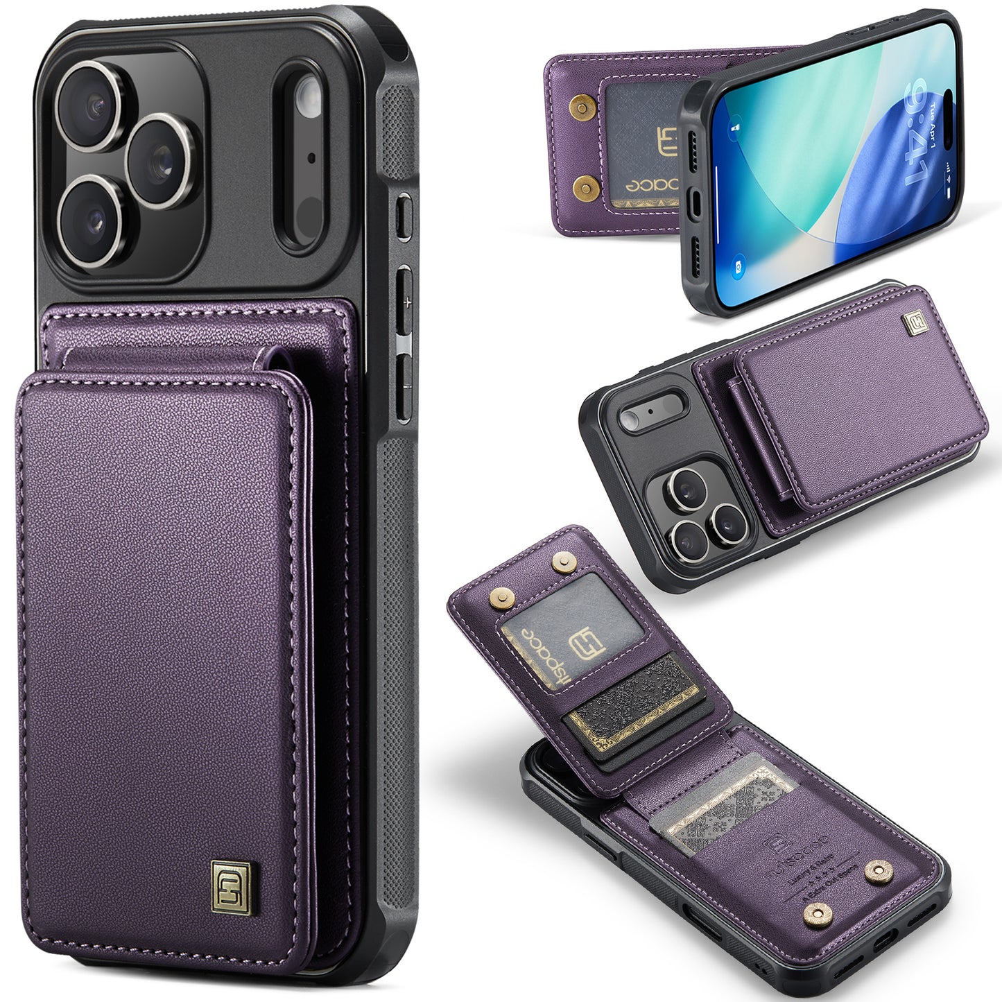 New RFID Blocking Card Holder Phone Case for iPhone Air/17/17 Pro/17 Pro Max