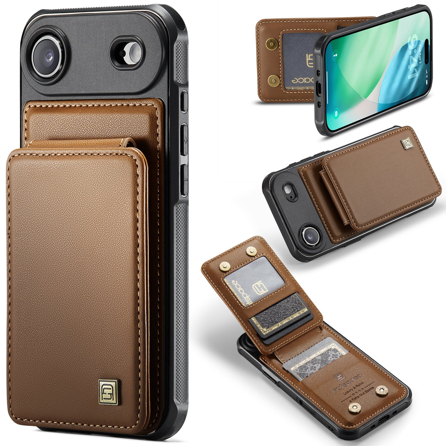 New RFID Blocking Card Holder Phone Case for iPhone Air/17/17 Pro/17 Pro Max