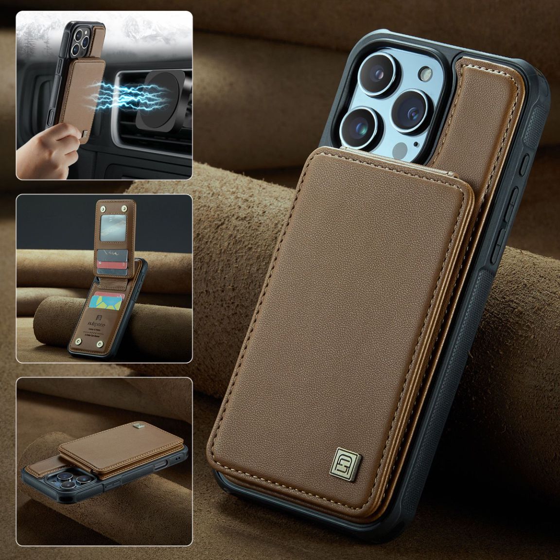 New RFID Blocking Card Holder Phone Case for iPhone