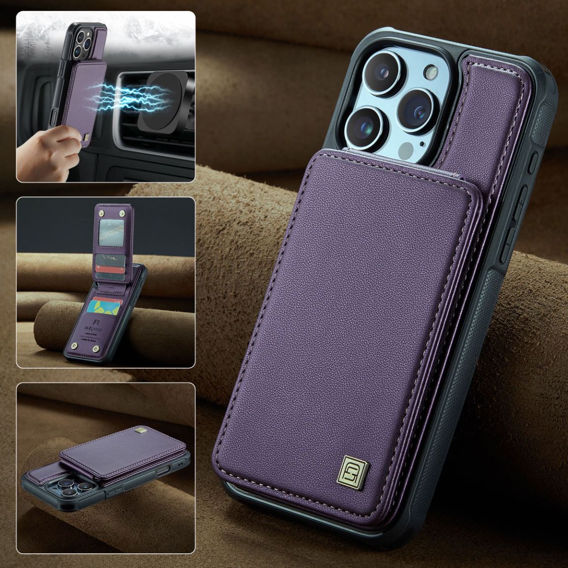 New RFID Blocking Card Holder Phone Case for iPhone