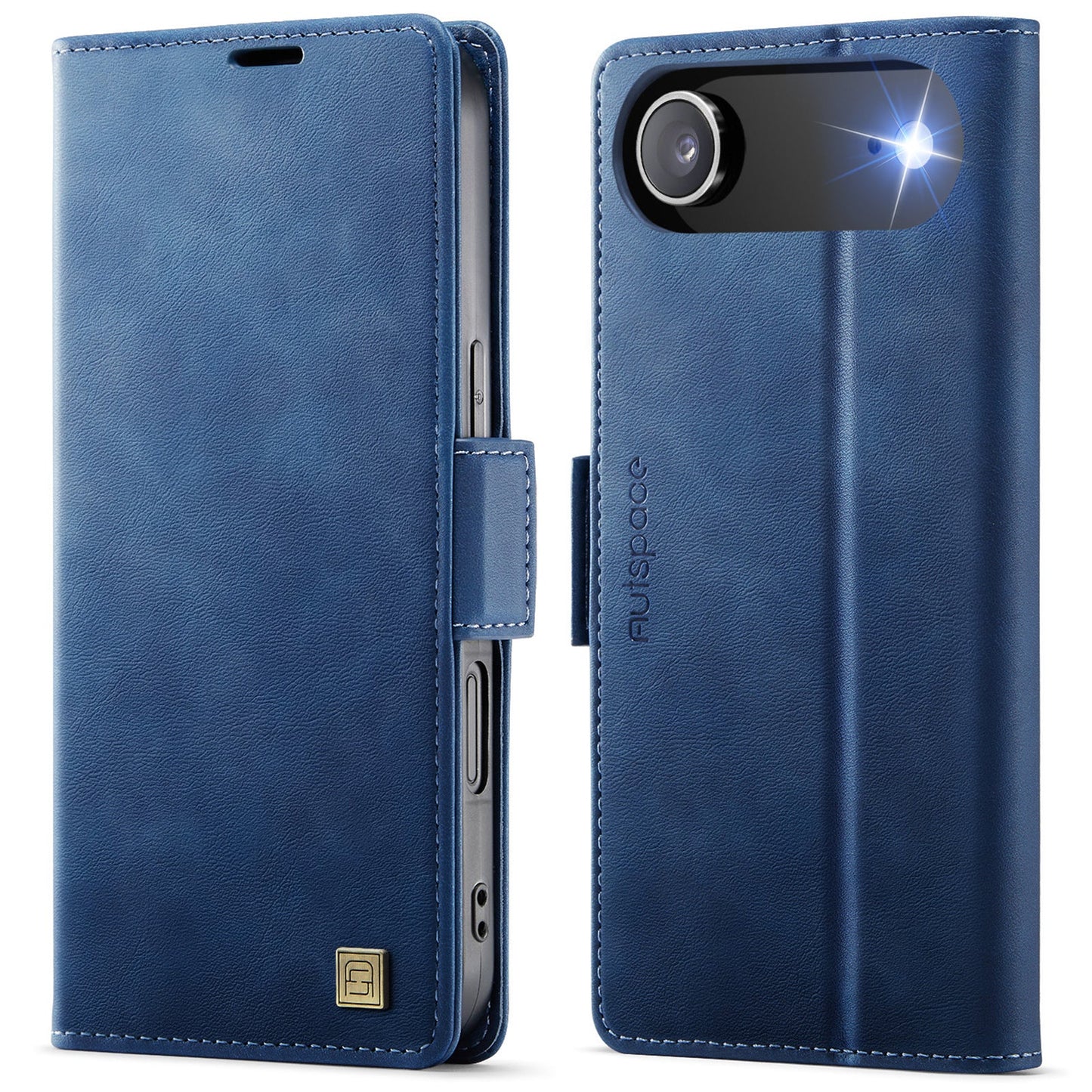 New RFID Blocking Card Holder Wireless Charging Leather Phone Case for iPhone