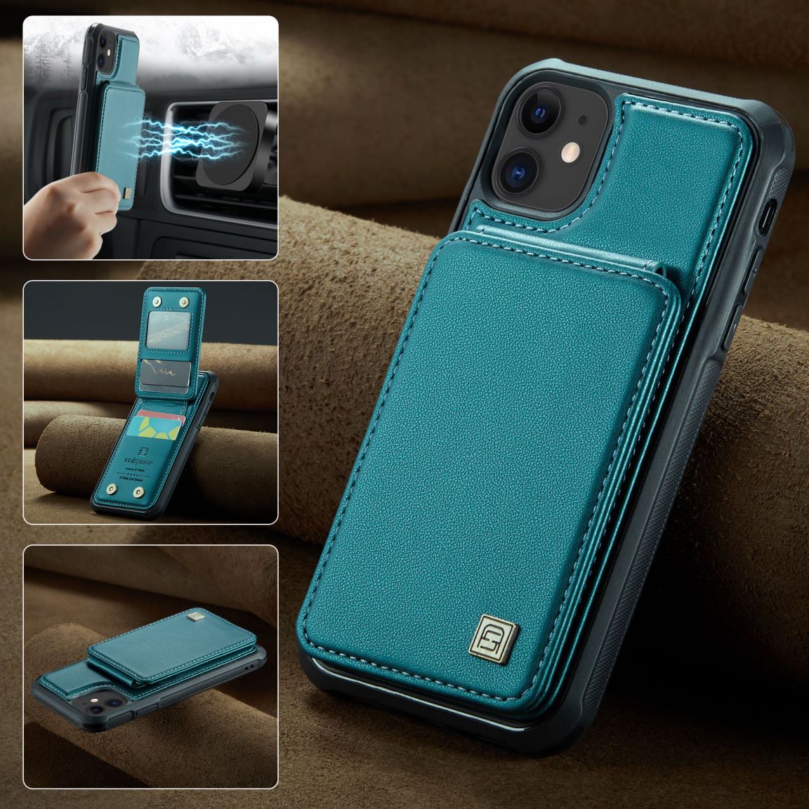 New RFID Blocking Card Holder Phone Case for iPhone