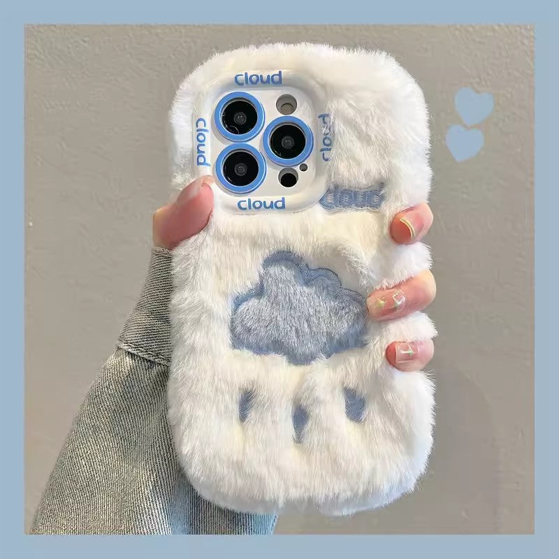 New Cloud Plush Phone Case for iPhone 16 Pro Max