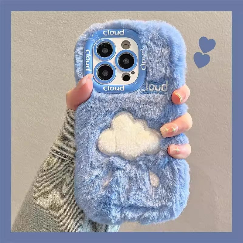 New Cloud Plush Phone Case for iPhone 16 Pro Max