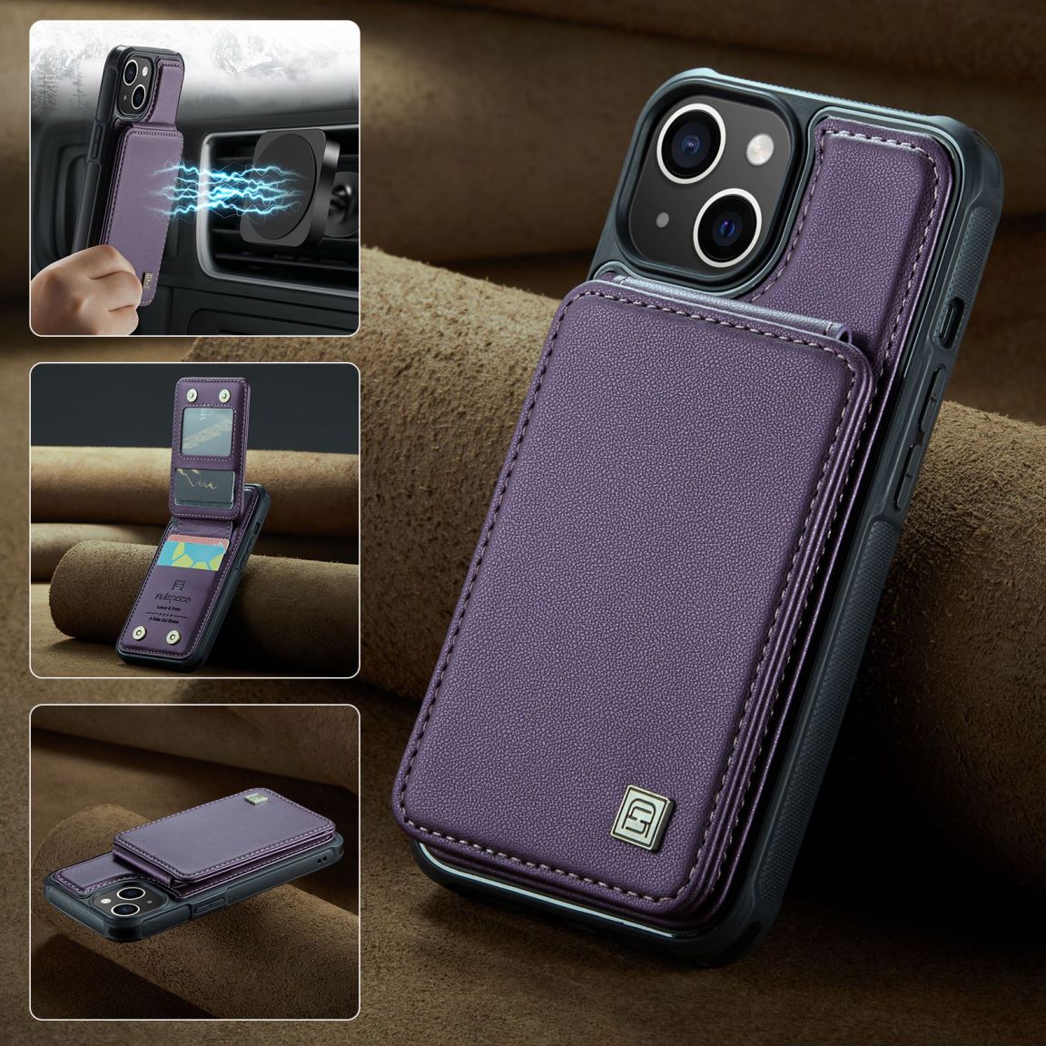 New RFID Blocking Card Holder Phone Case for iPhone