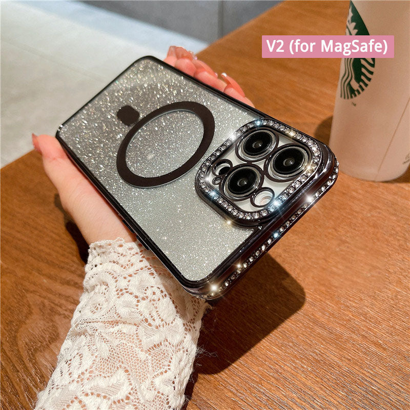 New Bling Glitter Case for iPhone 14/13/12/11/Pro/Pro Max (V2 for Magsafe)